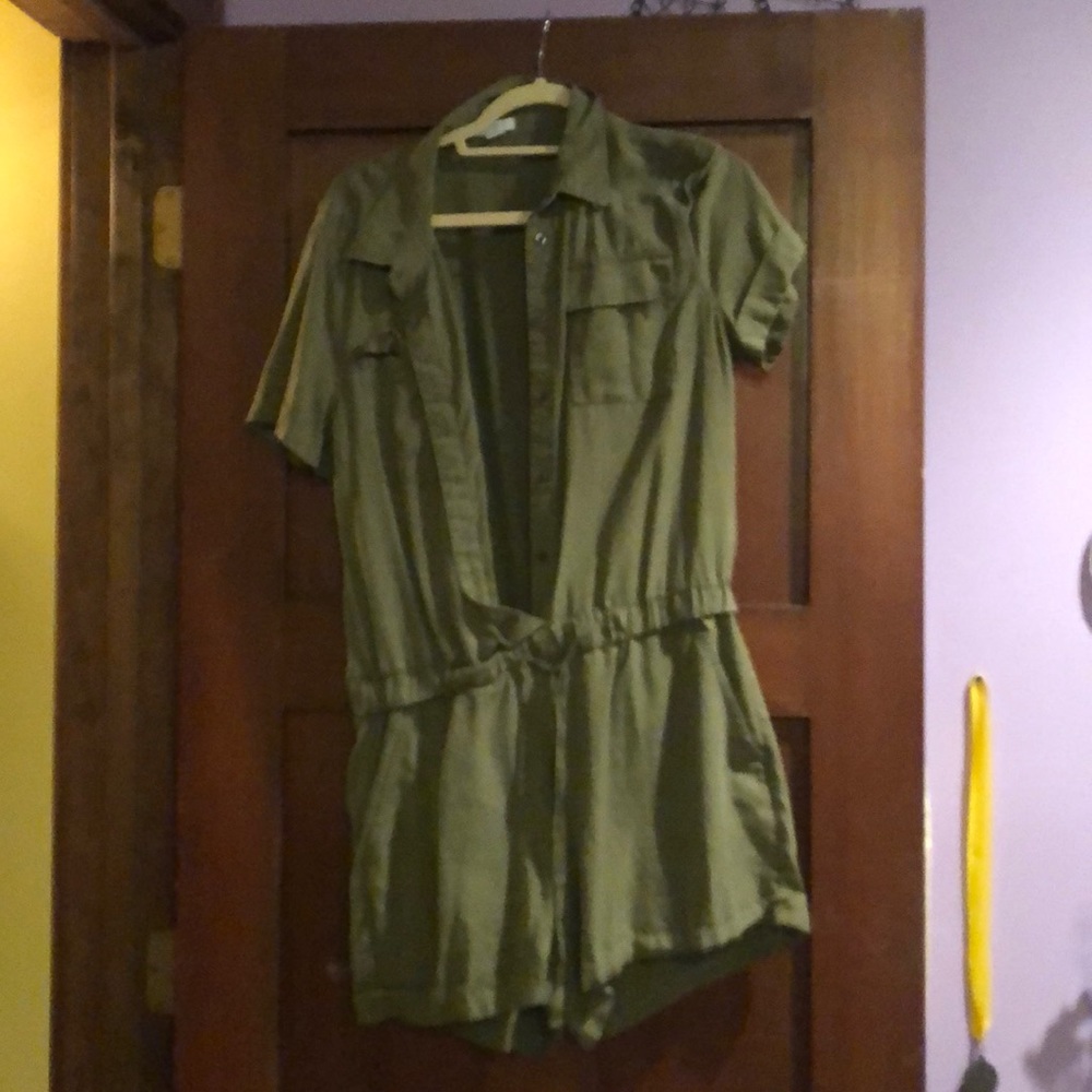 Army Green Romper